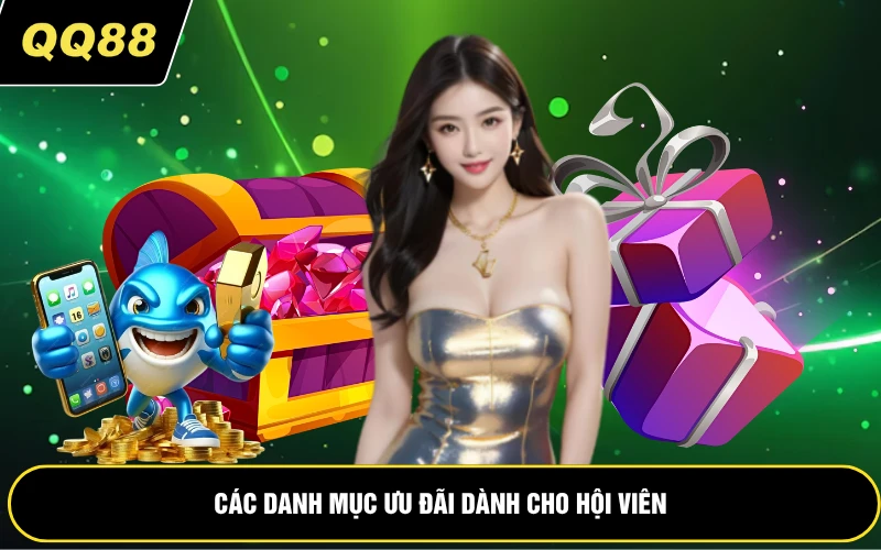 Các danh mục ưu đãi dành cho hội viên